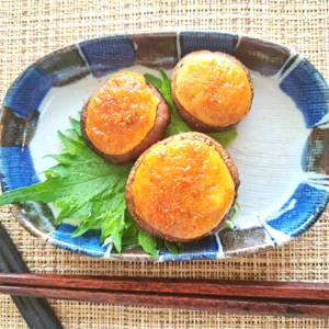 椎茸のもろみマヨ焼き